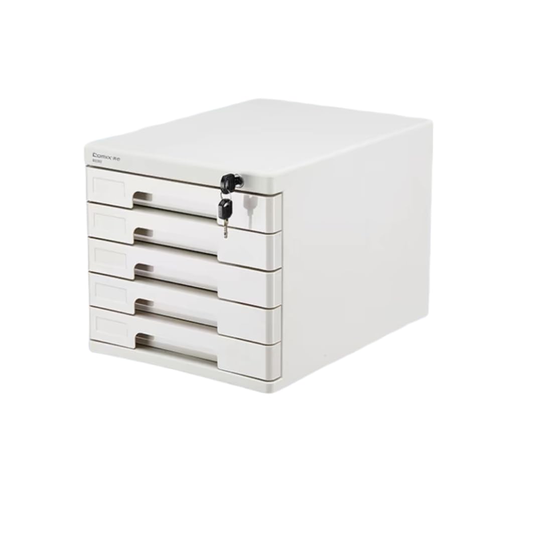 Jiza Lockable Mini Chest Perfect for Office Storage Desktop Storage Drawers Cosmetics Stationery and More Gray 5 Tiers 13390₽