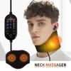 Portable Neck Massager with Rapid Heating 3 Speed Vibration Shiatsu for Cervical Pain Relief USB Powered for Office Driving