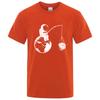 Summer Men High Quality Tshirt 100 Cotton Funny Design Astronaut Printing for Men Loose Top Cool Casual Tshirt Male Tee Shirts