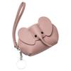 Sturdy Genuine Leather Elephant Designs Card Holders Zippered Wallet for Women