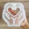 Silicone Resin Molds Charm Heart Small Vases Moulds Home Decors Craft Mold Making Small Vase Perfect for Plant Lovers