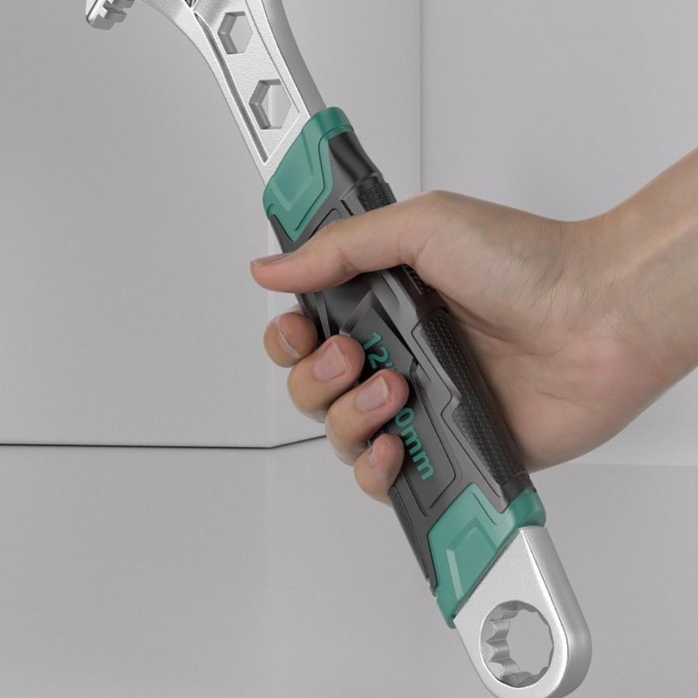 Long Handle Universal Spanner Anti-Slip Clamp Wrench Useful Adjustable Wrench  Car Repair