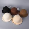 Japanese-style Rolled Edge Elegant Versatile Australian Wool Bucket Hat for Women 2025 Winter New Simple Wool Fisherman Hat