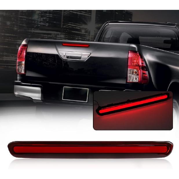 Third Brake Lights For Toyota Hilux Revo 2015 2016 2017 2018 High Mount Brake Light Red Lens Rear Bumper Reflector For Hilux Tailgate Stop Lamp