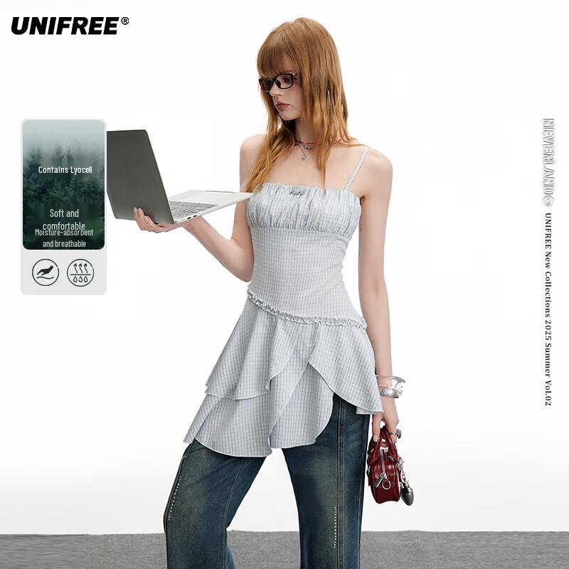 UNIFREE French Style Layered Camisole Mini Dress M