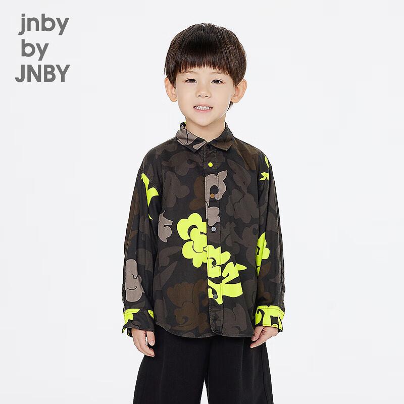 Детская рубашка с длинным рукавом и принтом JNBY by JNBY, весна 2025 120