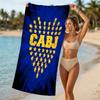 Beach Towel with Club Atlético Boca Juniors Pattern - soft,absorbent,machine washable Lightweight&Modern,swimming,Travel Essentials
