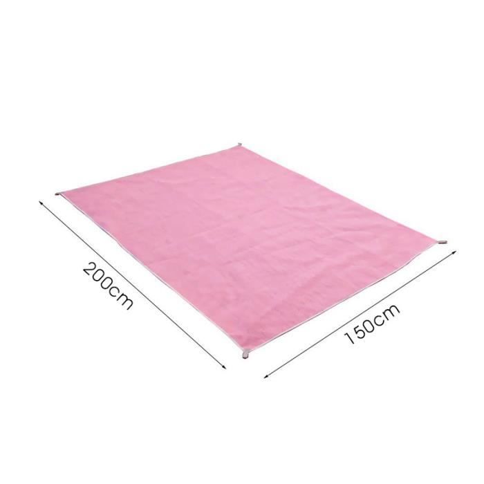 Sand-proof Beach Towel - SHOP-STORY - XXL 200 X 150 Cm - Pink - Washable - Waterproof