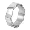 The Same Fashionable Simple Irregular Ring Cold Wind Temperament High-end Ring Women's Titanium Steel Non-fading Jewelry