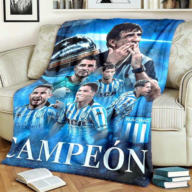 Racing Club de Avellaneda Theme Blanket Suitable For Beds Sofas And Camping Perfect For Both Men And Women Comfortable Bedding All Year Round