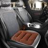Car Heated Seat Cushion USB Power Graphene Heated Seat Pad 3 Levels Heating Seat Cushion for Park Stadium Car Travel