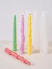 DIY Flower and Ribbon Bow Candle Silicone Mold Creative Long Rod Handmade Candles Ornament Making Supplies Home Decoration Gifts