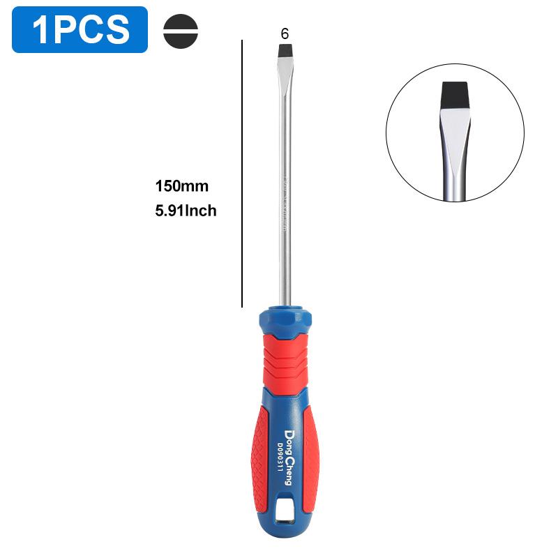 Screwdriver Set Phillips Slotted CRV Steel Magnetic Tip Heat Treated TPR Grip Handle 3 5 6 8mm PH0 PH1 PH2 PH3 Hand Tools 4