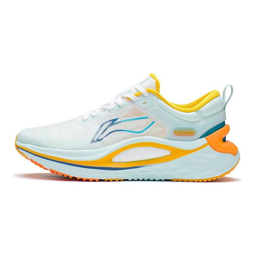 Li Ning Furious Rider 6.0 Comfortable Abrasion Resistant Breathable Low top Running Shoes Men's White Blue ARZS001-8