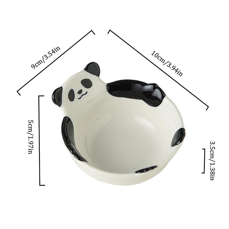 Creative Cute Panda Seasoning Dish Household Kitchen Cartoon Dipping Sauce Dish Children Tomato Sauce Dipped Snack Dish