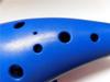 TNG Ocarina, 12-Hole Alto, Blue, Plastic, C Key, AC (with Strap), Resin Brass Tube, Blue