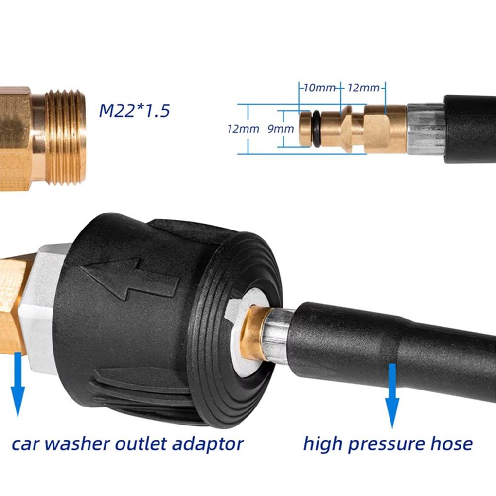 Black Aluminum For Cleaning To Karchers Washer S M22 Quick Karchers Quick Connect Pressure M22 Female 14 Karchers