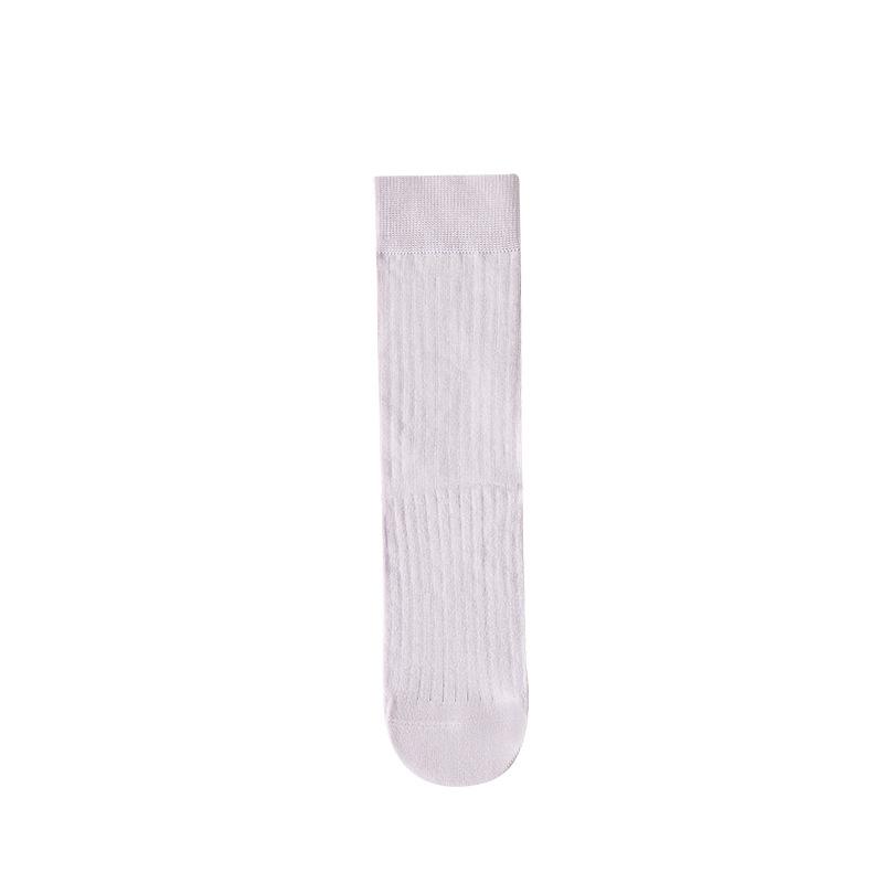 Women's Spring and Summer New Mesh Breathable Candy Colored Pure Cotton Pile Socks