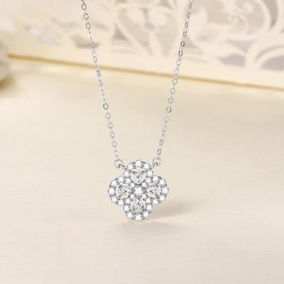 Four-leaf Clover Necklace Women's Light Luxury Temperament Pendant Niche Design Clavicle Chain