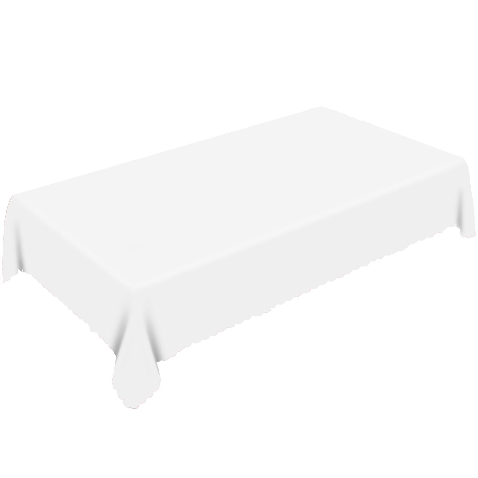 Customizable Lace Edge Tablecloth Rectangular Table Cover Fabric Material Suitable for Dining Room Kitchen and Event Decoration One Size
