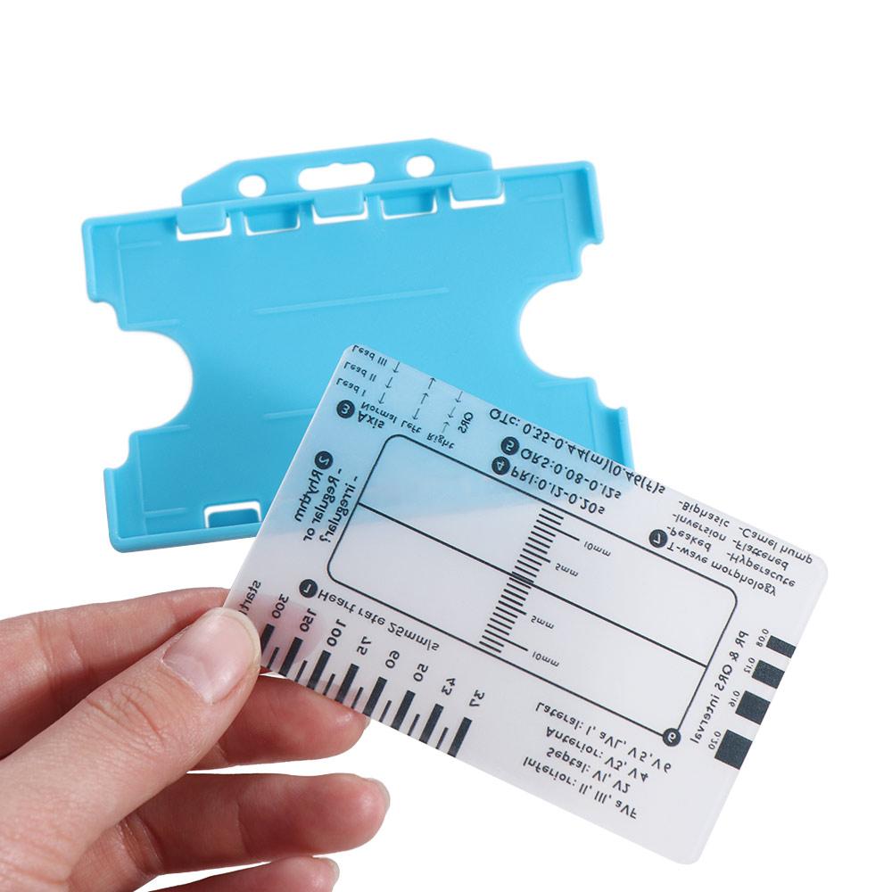Interpretation Ecg/Ekg Reference Guide Portable Pocket Ekg Interpretation Ruler  for ECG Assessment