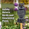 Fake Owl Decoys To Scare Birds Away 360 Rotating Head Sculptures Bird Control Pigeon Deterrents Outdoor Yard Garden Protectors