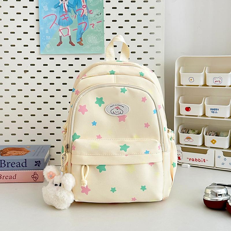 School Bag New High-value College Style Fresh and Sweet Cute Star Backpack Junior High School Students Lightweight Large-capacity Backpack
