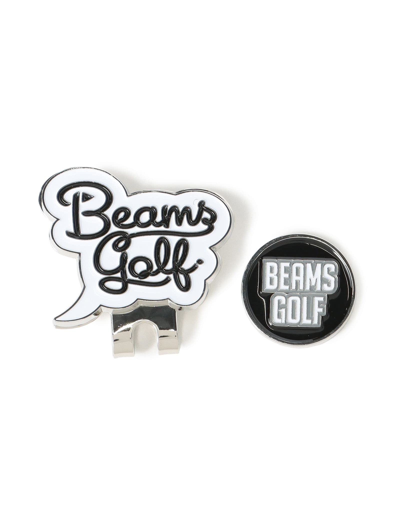 

Beams Golf Short Sleeve Tee with Clip Marker White 81040071833 Men s Script, - белый