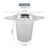 304 Stainless Steel Tea Strainer & Infuser with Silicone Lid - Tea Set Accessory.