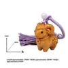 Carved Sandalwood Cute Ram Pendant Wooden Keychain Bag Decor Artistic Craft Creative Style Polished Surface Animal Zodiac