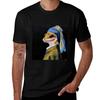 Geck With A Pearl Earring Tshirt Uv Protection Outdoor Tee Shirt Tshirt