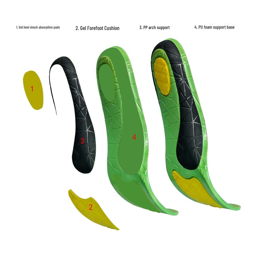 PU Plattfot Fotvalvsstöd Inlägg för X-ben, Stötdämpning & Inåtvänd Fotställning Korrigering för Män & Kvinnor