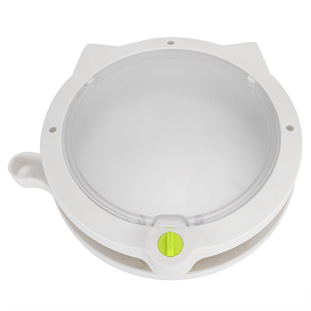 

Plastic Cats Shape Door Supplies Accessory Pets In Out Freely Rotate Switch White