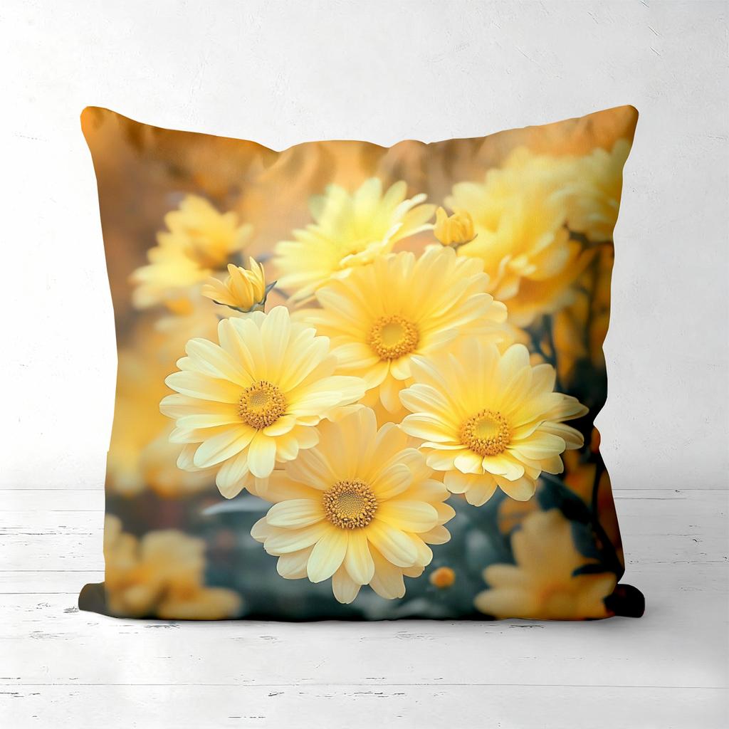 Sunflower Floral Farmhouse Throw Pillow Covers Pattern Cushion Cover Suitable For Sofa Bedroom Car Pillow Cover