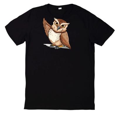 T-Shirt Owl Tawny Night Active Night Owl Motif Cotton