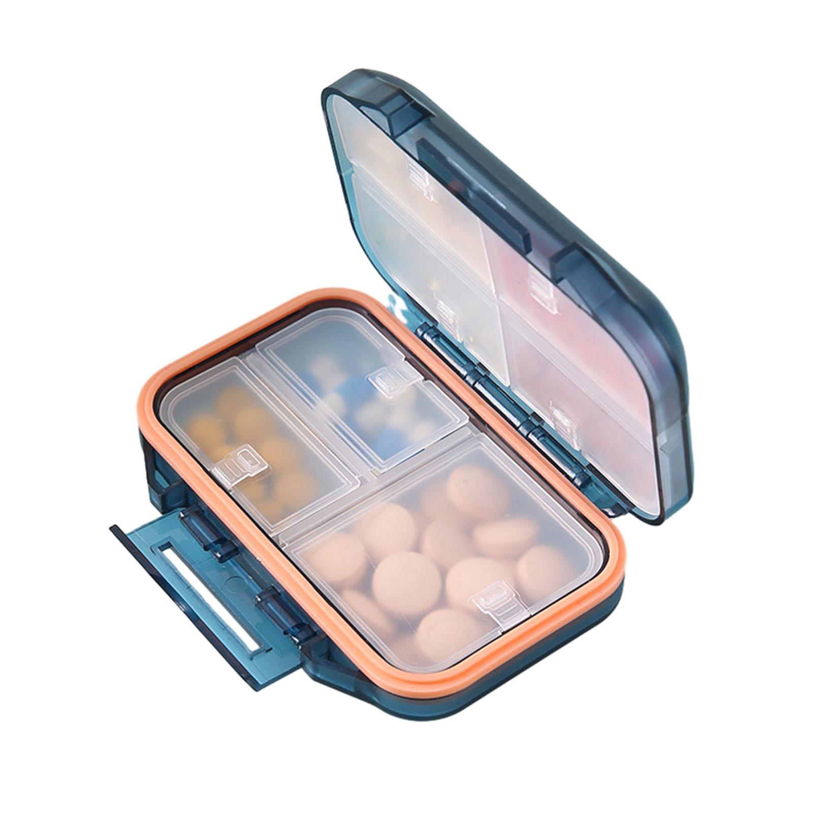 

7-секционный ящик для хранения лекарств, многосекционная упаковка, герметичный органайзер для таблеток, большая емкость, переносной ящик для хранения, дозатор