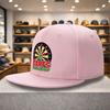 Berretto da Baseball con Stampa Grafica Campionato di Freccette, Visiera Piatta, Poliestere, Snapback Casual, Unisex, Sportivo