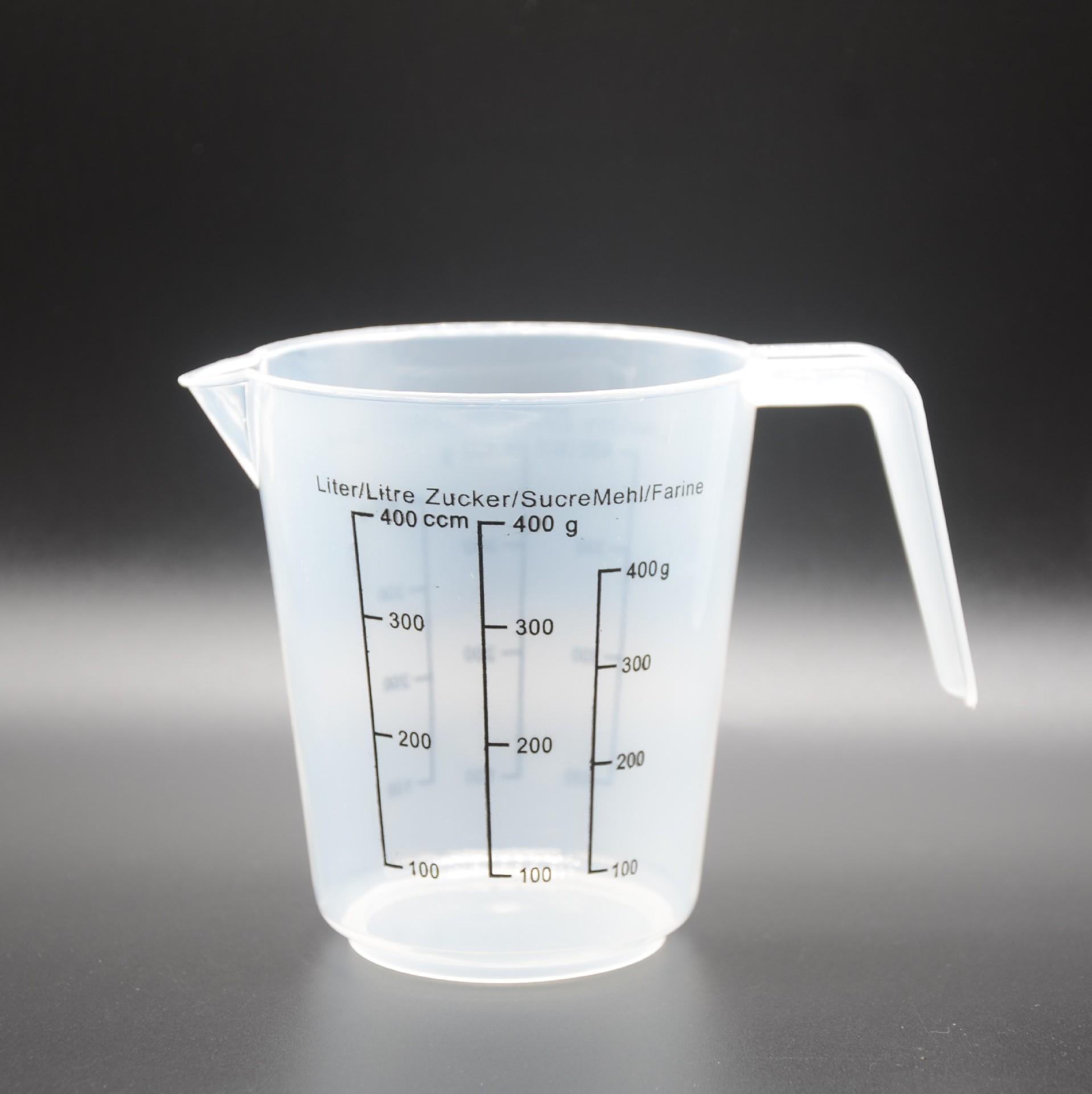 Household Plastic Measuring Cup 400-1200ml Thickened Transparent with Scale Kitchen Baking Flour Measurement Tool Accessories