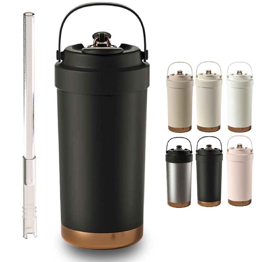 500ml Tumbler with Water 316 Stainless with Large Vacuum Heat Cold Mug Water Direct Double Stainless Steel Coffee Can Be Present Straw, Mug, Bottle,