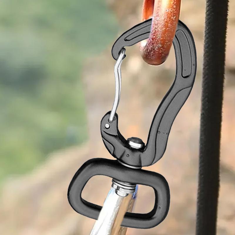 Carabiner Clip Outdoor Carabiner D Ring Shape Key Chain Clip Hook Multipurpose For Camping Hiking Backpacking Clips