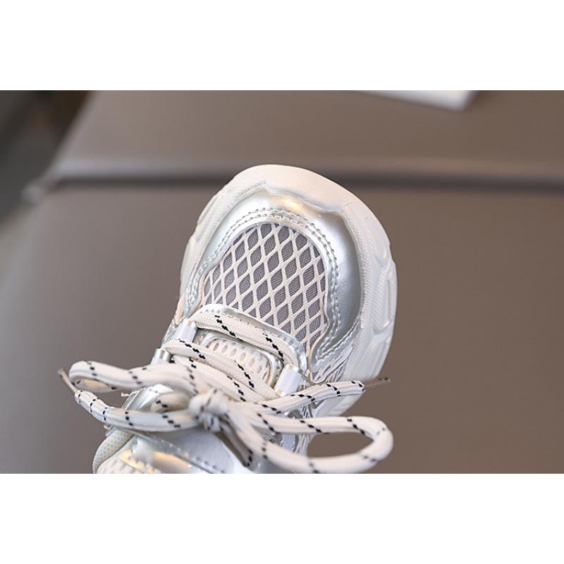 Kids shoes summer new children's sports shoes boys' single mesh breathable baby shoes fashionable trendy girls' dad shoes