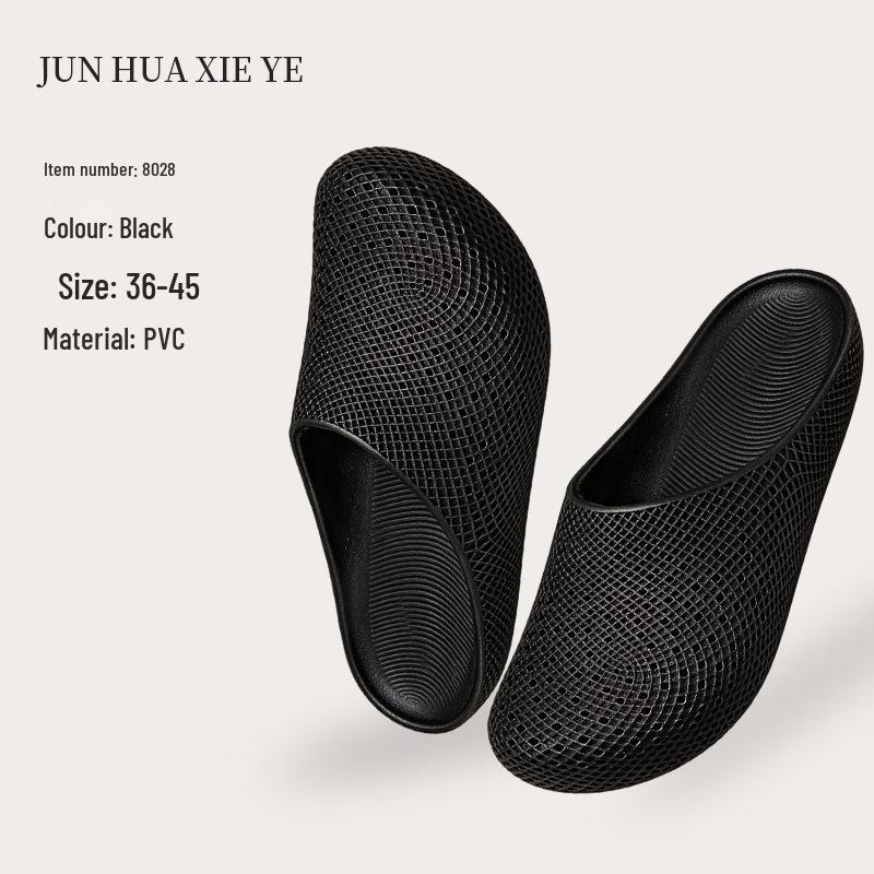 Summer Couple's Non-slip Breathable Indoor Bath Slippers for Men & Women