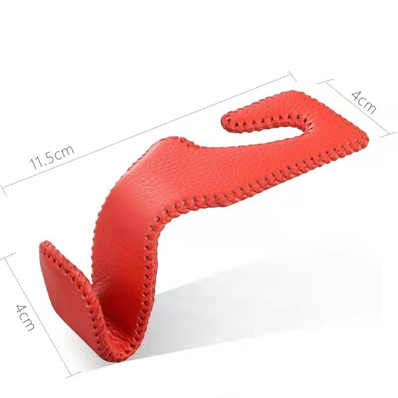 Car Seat Headrest Hooks Leather Hidden Back Hanger Storage Holder Organizer Rear Rack For Purses Bags Interior Accessories