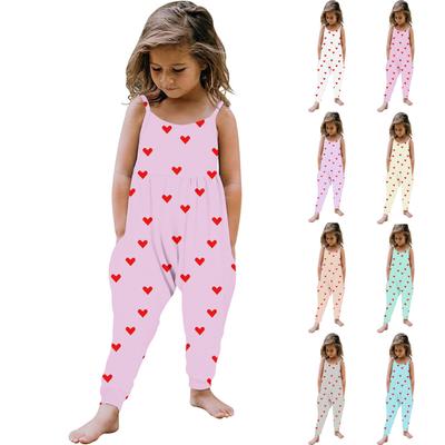 Toddler Kids Baby Girls Sleeveless Summer Romper Jumpsuit Playsuit Clothes