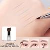 1Pcs Eyebrow Brush, Professional Dual Angled Eye Brow Brush and Spoolie Brush Eyelash Comb Eyebrow Tool (Black)