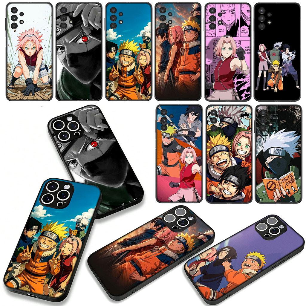 Sasuke Haruno Sakura Narutos Kakashi Case for Samsung Galaxy A36 A17 A26 A07 A35 A54 A53 A13 A33 A34 S8 S9 S20 S21 FE S10 Plus