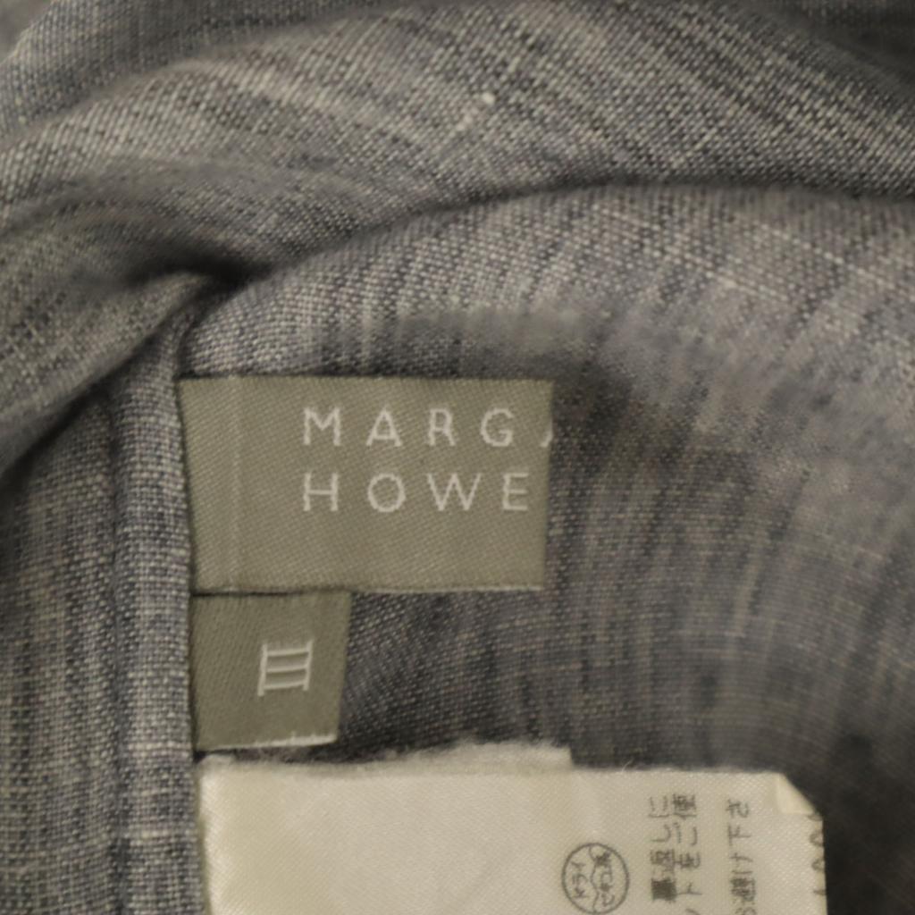 MARGARET HOWELL Made In Japan Linen Long Length Flare Skirt 3 Gray Women Used