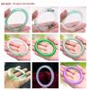 Natural Jade Quartzite Bracelet - Small Round Bar Ice Translucent Design, Light Green Color