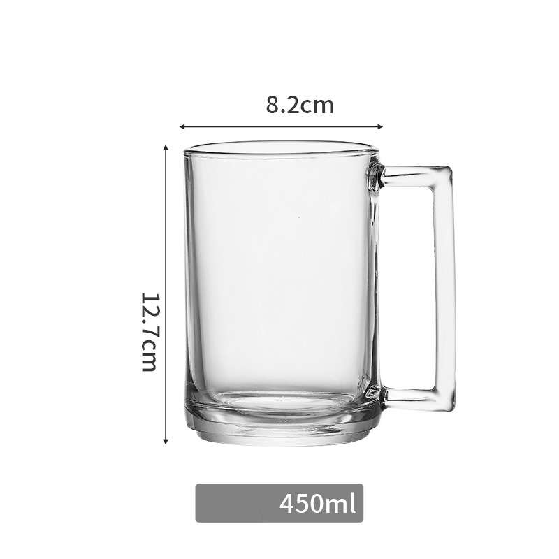 Milk Glass Transparent Cup Heatresistant Tea Cup Coffee Cup Beer Cup