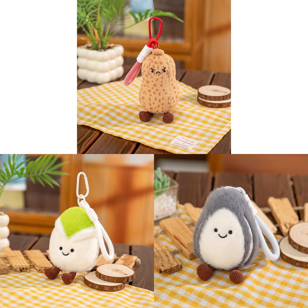 Nut Series Plush Keychain With Ultra Soft Short Plush For Kids And Teens